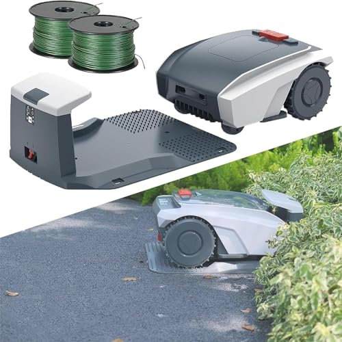 Dfdieratve Tosaerba Intelligente Completamente Automatico, Robot da Prato, Pianificazione del Percorso, Resistente alle Intemperie, Ricarica Automatica, per Prato/Giardino