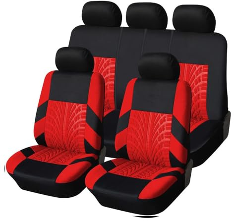 YUEDAM Autositzbezüge für VW Polo VI V IV III II I Mk (Type AW 6C 6R 9N3 9N 6N2 6N 86C 2F 86), Stoff Sitzbezug Schonbezüge Sets Atmungsaktiv Sitzschoner Rutschfester Bequem Sitzkissenschutz Zubehör