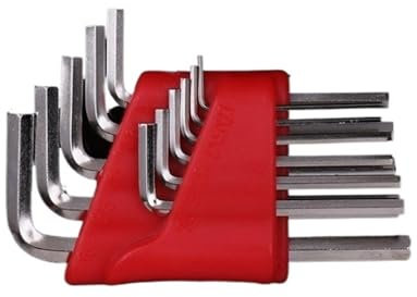 Juego de Llaves Allen, 11 Piezas, Llave Allen, Llave métrica, Llave en Pulgadas, tamaño de Llave Allen, Juego de Herramientas de Brazo Corto, fácil de Llevar en el Bolsillo para Reparaciones