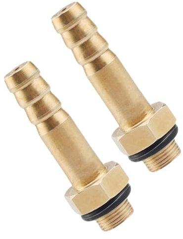 FONDOTIN 2pezzi Raccordo Barb Ottone Per Tubo Flessibile Adattatore Per Gas e Combustibili Facile Da Installare Compatibile Con Tubo