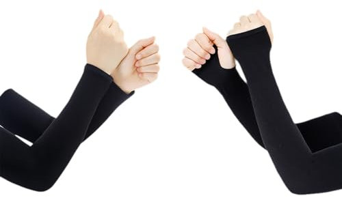 Nucelit 2 paia di manicotti di raffreddamento traspiranti traspiranti per il giardinaggio maniche per braccio protezione solare per donne e uomini