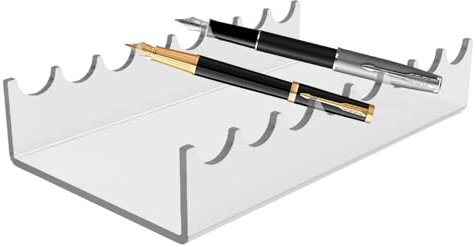 Quzente Farbpinsel-Trockenständer, Make-up-Pinselständer, Mehrzweck-Trockenhalter, Schreibtisch-Organizer, transparentes Tablett für Tisch, Schreibtischregal