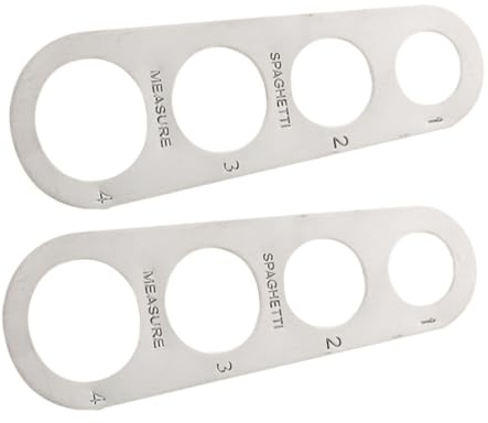 Cabilock 2pièces Mesureur à Spaghetti à Acier Inoxydable Outil De Cuisine Pour Dosage Précis Des Pâtes