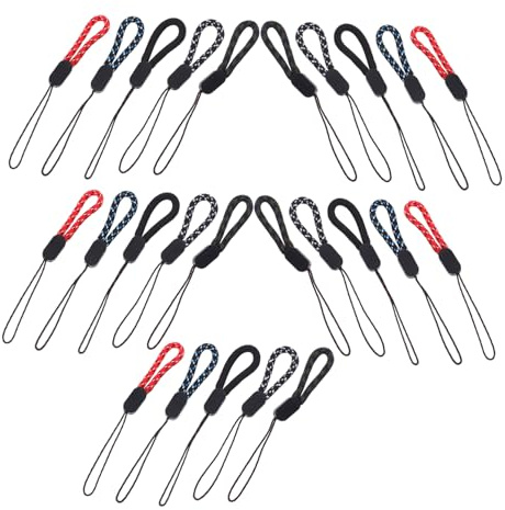 ERINGOGO 25 pezzi Cordini Smartphone Fatti Mano Cinghia Antifurto per Cellulare Laccio Polso per Chiavi USB Accessorio Elegante e Sicuro per Uso Quotidiano