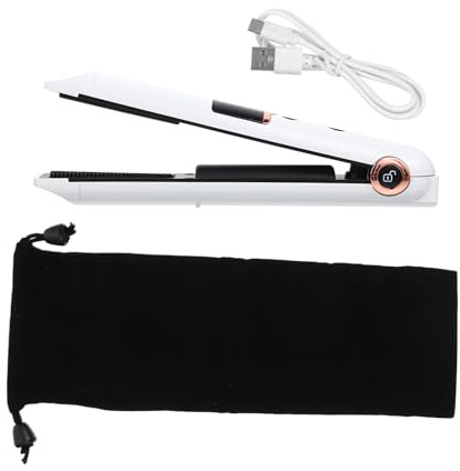 SHOWERORO Rizador Profesional Inalámbrico de Pelo Diseño Ergonómico y Carga Usb, Portátil y Ligero para Uso en Casa Aire Libre Batería de 2600mah