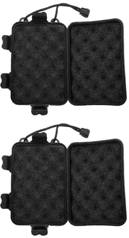 Uonlytech Boîte de Rangement pour Pointes de Flèches Structure de Précision 2pcs avec Couvercle Étanche en PE Pratique Tir en Plein Air