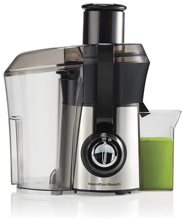 Hamilton Beach R2502BM - Extractor de zumo de boca grande