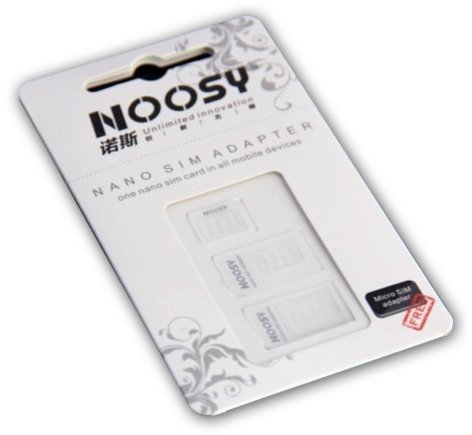 Noosy FT101608 Adaptateur Nano SIM Convertisseur pour Tous Les téléphones et tablettes Mpbile