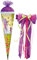 Schultüte - Einhorn - Pegasus/Pferd Unicorn - 85 cm - eckig - incl. Name und große Schleife - Tüllabschluß - Zuckertüte - mit Holzspitze - Roth - Schult..