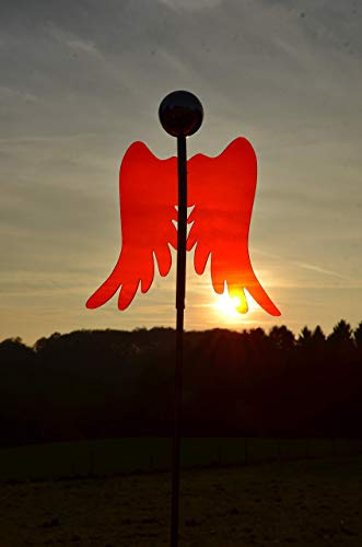 Stecker Gartenstecker Stele Engel Sonnenfänger Edelstahl