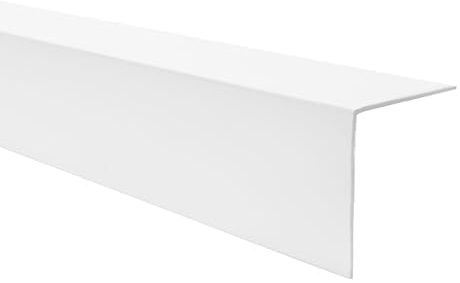Quest Winkelprofil PVC 20x20 mm selbstklebend - Weiß, 150 cm | Robuster Winkelprofil für Wand-, Möbel- & Tischkanten, schützt vor Stößen & Kratzern, ohne Bohren