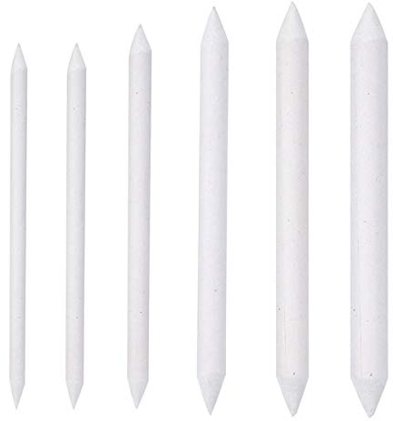 wangjiangda Papierwischer Set 6 Stück Blending Stümpfe für Student Skizze Zeichnen, Malen Zubehör, Radiergummi Stift