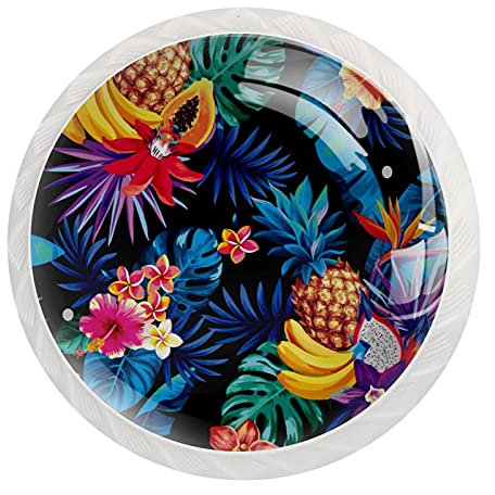 Set di 12 pomelli rotondi per cassettiera, armadietto, armadio, con viti, per casa, ufficio, asilo nido