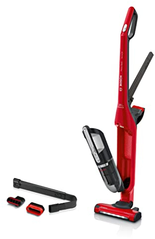 BOSCH BBH3ZOO28 Aspirapolvere Flexxo Zoo'o 2in1 senza fili e multifunzione - 2 velocità - 28 V - Autonomia 55 min - Rosso