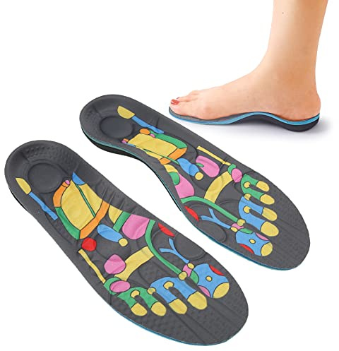 Magnetic Therapy Insole, Orthotic Insole Plantar, Men Women Fasciitis Insole, Pain Relief Acupressure Massage Shoe Inserts for Plantar Fasciitis(M Code)