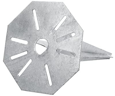 ADGO Universal 8 équerres 175x300 mm Ancrage de terre pour lampes de jardin, piquets Épaisseur de la tôle 2 mm Acier galvanisé