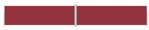 vidaXL Tenda da Sole Laterale Retrattile Rossa 180x1200 cm