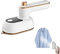 Mini Folding Travel Iron Hand Steamer with 50ml Water Tank 90°and 180° Swivel Portable Quick Heating Iron for Home and Travel (White)