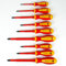 INGDAUM® VDE Lot de 9 tournevis (Pozidriv, plats et cruciformes), isolés 1000 V pour électriciens, frigoristes, mécatroniciens