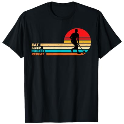 Eat Sleep Field Hockey Repeat Gifts for Men Kids Boys Hockey T-Shirt