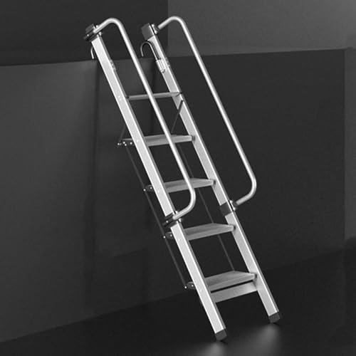 Échelle de lit superposé réglable avec mains courantes et coussinets de pieds, échelle pliable en métal pour maison, dortoir, camping-car, 167,6 cm de long