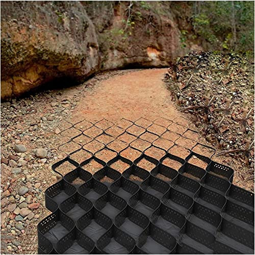 Garden Retaining Wall Grid Bodengitter for Kies, Hochleistungs-Bodenstabilisierungsgitter for Einfahrten, Bodengitter, Pflastergitter for Gehwege, Schuppen, Parkplätze, 5,1 cm hoch(3x7 m/10x23 ft)