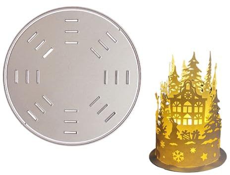 Weihnachten Stanzschablonen Weihnachtsbaum Rentier Stanzform Laterne Stanze Windlicht Tischdeko Weihnachten Kerzen Deko Stanzform Cutting Dies Adventskerze Prägeschablone DIY Weihnachtsdeko
