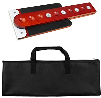 JWQFBC Protection pour Pique de Violoncelle, Repose-piqueur En Bois, Butée Antidérapante avec Sac de Rangement, Repose-piqueur En Bois