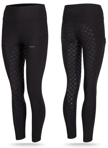 Eskadron Reithose Riding Tight PRO | Reithose Fullgrip | Sommerreithose leicht & atmungsaktiv | Reitleggings mit Handytaschen | Widerstandsfähige Reiterhose