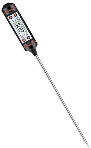 Termómetro digital – Termómetro de cocina para carne, de lectura instantánea, termómetro digital para alimentos, termómetro para cocinar, termómetro de cocina, pantalla reversible para barbacoa