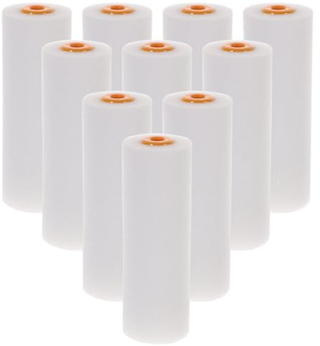 DIYEAH Fundas de Esponja para Rodillos de Pintura Fáciles de Instalar 10 de 6 Pulgadas Pack de 10 Unidades de Color Blanco y Adecuadas para Pintar Grandes Superficies