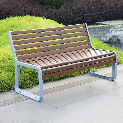 Outdoor Lounge Sessel, Wasserdicht & Sonnenlichtbeständig Aluminium Gartenbank Langlebig für Terrasse und Balkon Entspannung