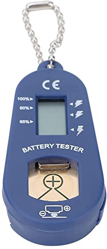 Nihcora Knopf Batterie Tester, SchlüSsel Bund Tasche, Tragbarer und Leichter Batterie Tester Zur ÜBerprüFung der Verbleibenden Batterie Leistung