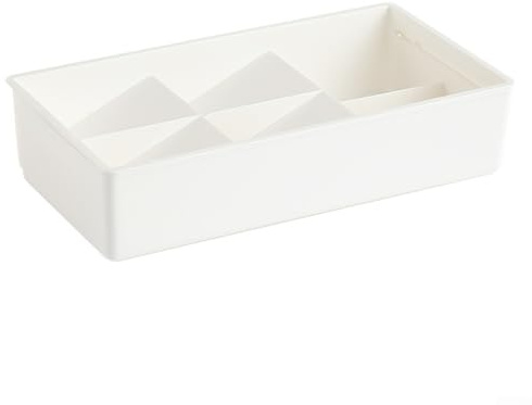 Organiseur de tiroir pour argenterie avec compartiments extensibles pour le rangement des ustensiles, fabriqué à partir de plastique PP conçu pour résister à l'humidité et à l'usure quotidienne