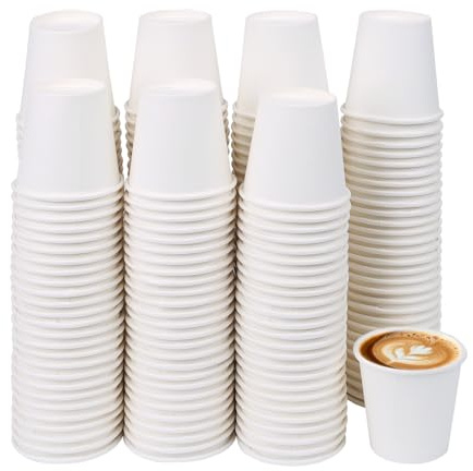 2oz Paper Cups, 200 Pack, Disposable Cups, for Hot and Cold Drinks