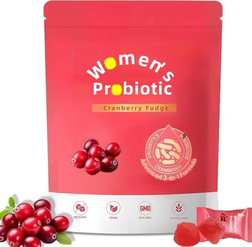 Los probióticos para mujeres, las gomitas probióticas vaginales y el sabor a arándano ayudan a equilibrar la flora vaginal y respaldan la salud vaginal.