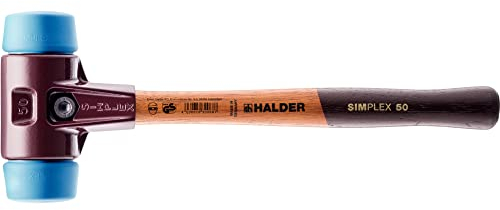 Halder 3001050 Simplex TPE-Soft-Face Mallet, Multi-Colour, 50 mm