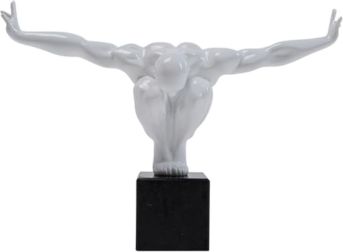 Kare 30795 - Estatua decorativa, 29 x 43 x 15 cm, color blanco