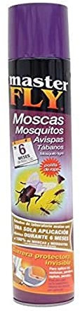 Insecticida Moscas, Mosquitos, Avispas, tábanos, Mosquito Tigre y Polilla de Ropa - 6 Meses de Duración - Elimina Insectos Voladores por Contacto
