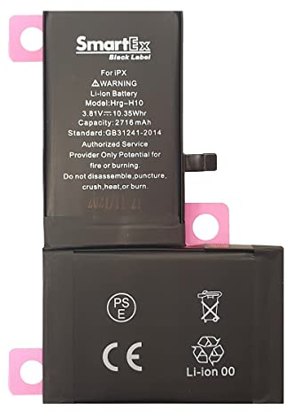 Smartex® Black Label Akku Batterie kompatibel mit iPhone X - 2716 mAh | 2 Jahre Garantie