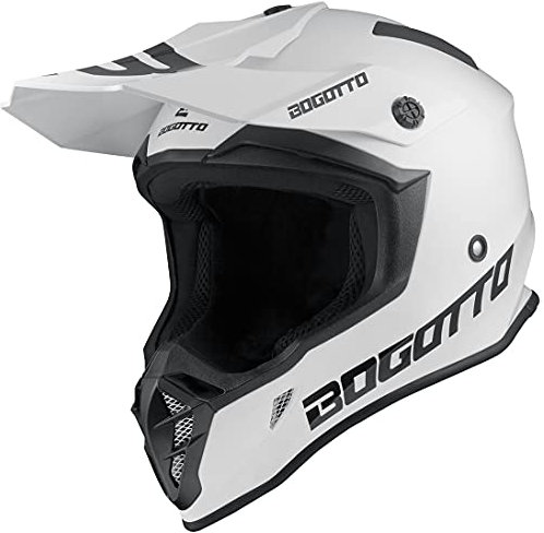 Bogotto V332 Casque Motocross, weiß, L