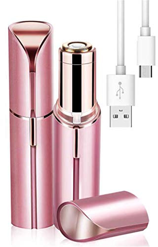 Women’s Facial Hair Remover Rechargeable Eyebrow Trimmer Face Hair Trimmer,Eyebrow Razor Portable Mini Epilator Electric Shaver Trimmer for Lips Facial Hair (Pink)