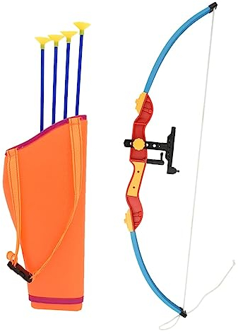 vidaXL Bogenset für Kinder Bogenschießen Kinderbogen Bogen Pfeil mit Saugnapfspitze Umhängetasche Spielzeugpfeil Pfeilköcher Spielzeug