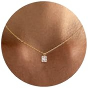 Tewiky Necklace for Women 14K Gold Plated Dainty Necklace