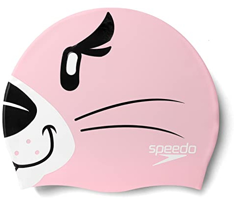 Speedo Kinder Badekappe mit Motivdruck | Schwimmen Lernen | Silikon | Für trockene Haare | Kinder Aria Blossom/White One Size
