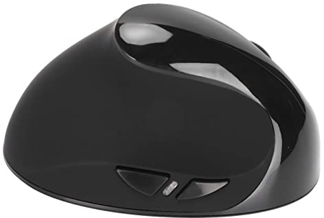 ADITAM Souris Verticale Main Gauche Souris Rechargeable sans Fil, Souris Ergonomique Main Gauche USB Souris d'Ordinateur Support DPI Réglable pour PC Bureaux Maison (Noir) Double The Comfort
