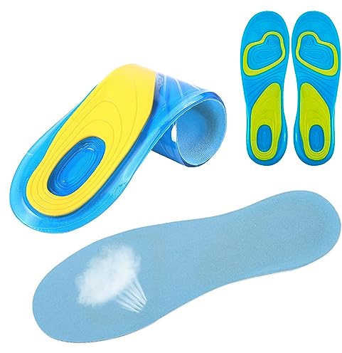 Plantilla gel hombre para trabajo Plantilla zapatos hombre mujer de silicona, Plantilla foam silicona cómoda, Descanso para los pies en tu actividad diaria, deportiva o de ocio. (41-47)