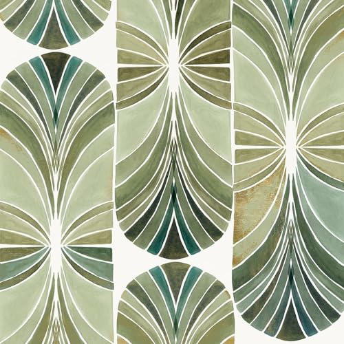 Palm Art Deco I Poster Print - K Lily (24 x 24)