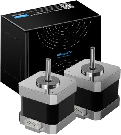 2-Pack 42-34 Schrittmotoren for Creality Ender-3 Serie/CR-10 Serie E-Achse | 2 Phasen, 1 A,1,8 Grad,0,4 N·m,FDM 3D Drucker,X/Y Achsen Extrude Schrittmotor,geräuscharm und verlustfrei im Betrieb