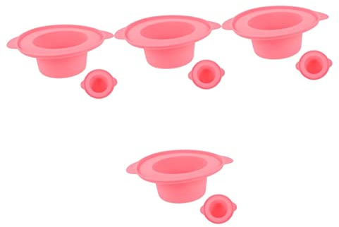 Healeved 4stücke Silikon-gesichtsmaske Mixing Bowl Hochtemperaturbeständige -schüssel Für Hautpflege Leicht Zu Reinigen Flexible Anwendung Für Salon Und Zuhause